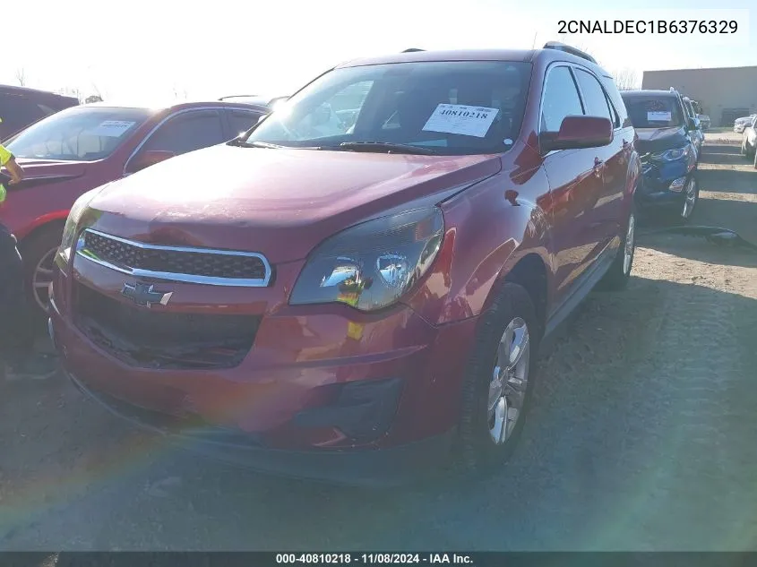 2011 Chevrolet Equinox 1Lt VIN: 2CNALDEC1B6376329 Lot: 40810218