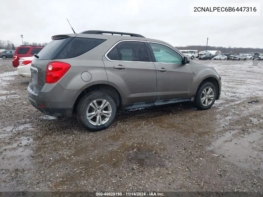 2011 Chevrolet Equinox 2Lt VIN: 2CNALPEC6B6447316 Lot: 40828195