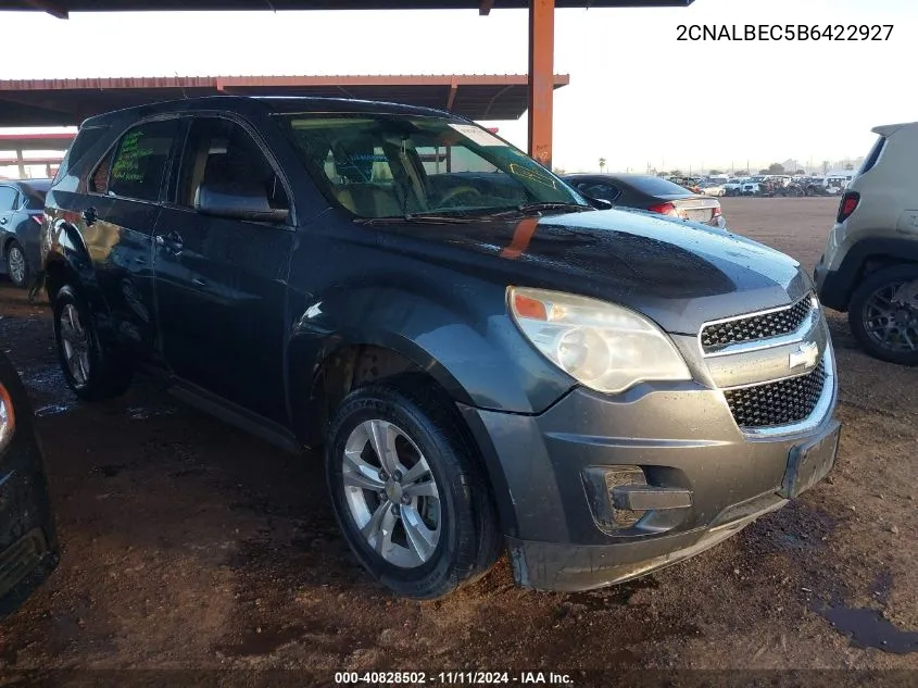 2011 Chevrolet Equinox Ls VIN: 2CNALBEC5B6422927 Lot: 40828502