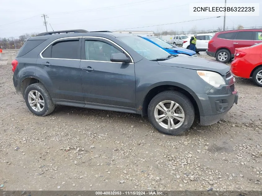 2011 Chevrolet Equinox 1Lt VIN: 2CNFLEEC3B6322235 Lot: 40832053