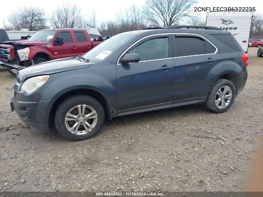 2011 Chevrolet Equinox 1Lt VIN: 2CNFLEEC3B6322235 Lot: 40832053