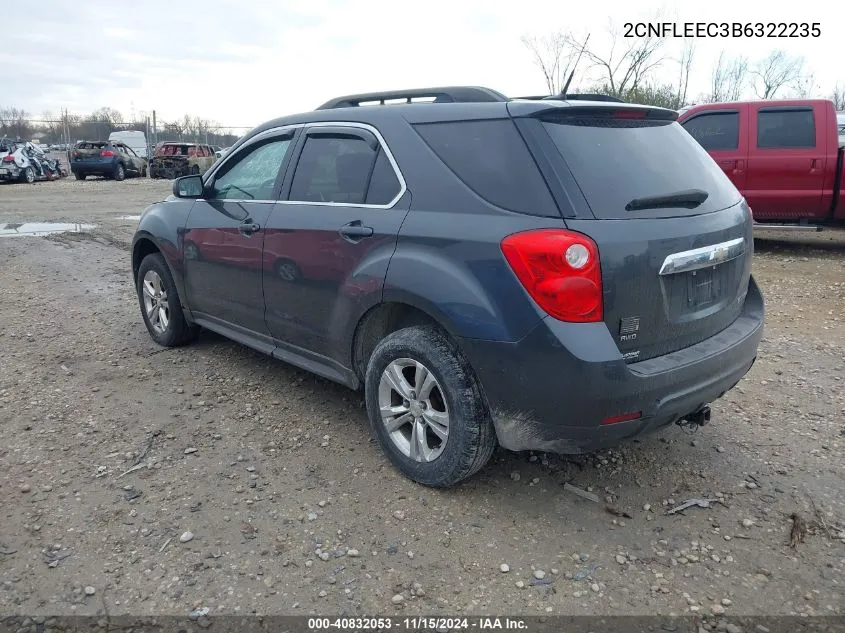 2011 Chevrolet Equinox 1Lt VIN: 2CNFLEEC3B6322235 Lot: 40832053