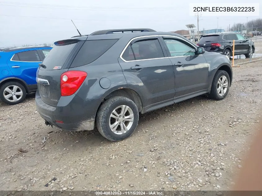 2011 Chevrolet Equinox 1Lt VIN: 2CNFLEEC3B6322235 Lot: 40832053