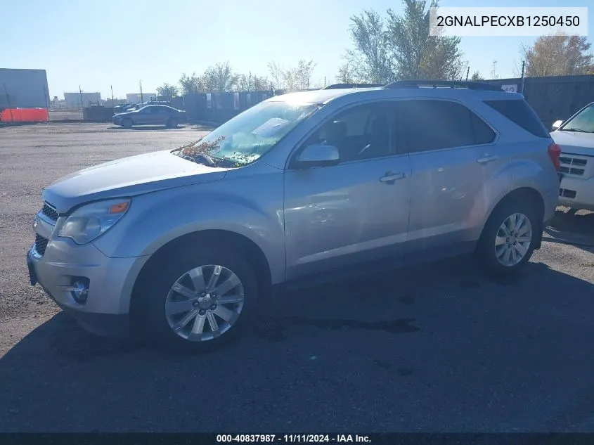 2011 Chevrolet Equinox 2Lt VIN: 2GNALPECXB1250450 Lot: 40837987