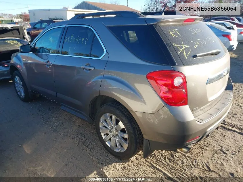 2011 Chevrolet Equinox 2Lt VIN: 2CNFLNE55B6356064 Lot: 40838156