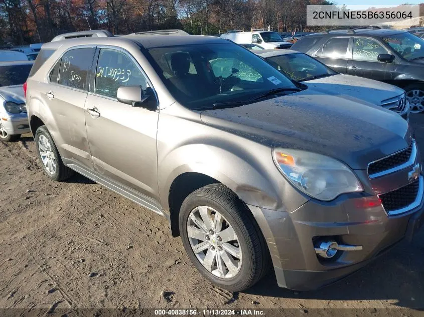 2011 Chevrolet Equinox 2Lt VIN: 2CNFLNE55B6356064 Lot: 40838156