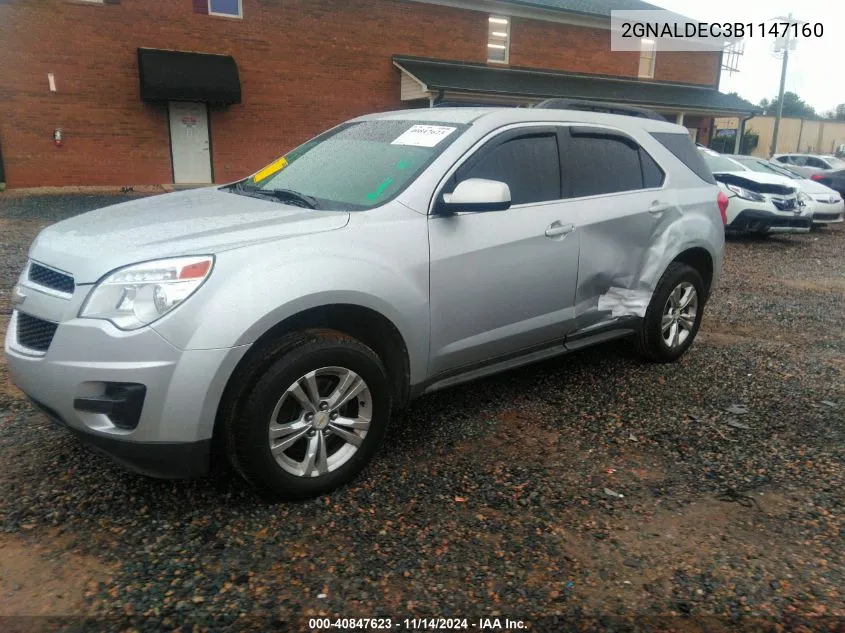 2011 Chevrolet Equinox 1Lt VIN: 2GNALDEC3B1147160 Lot: 40892117