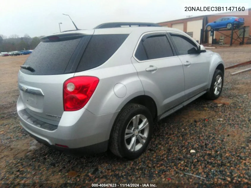 2011 Chevrolet Equinox 1Lt VIN: 2GNALDEC3B1147160 Lot: 40892117