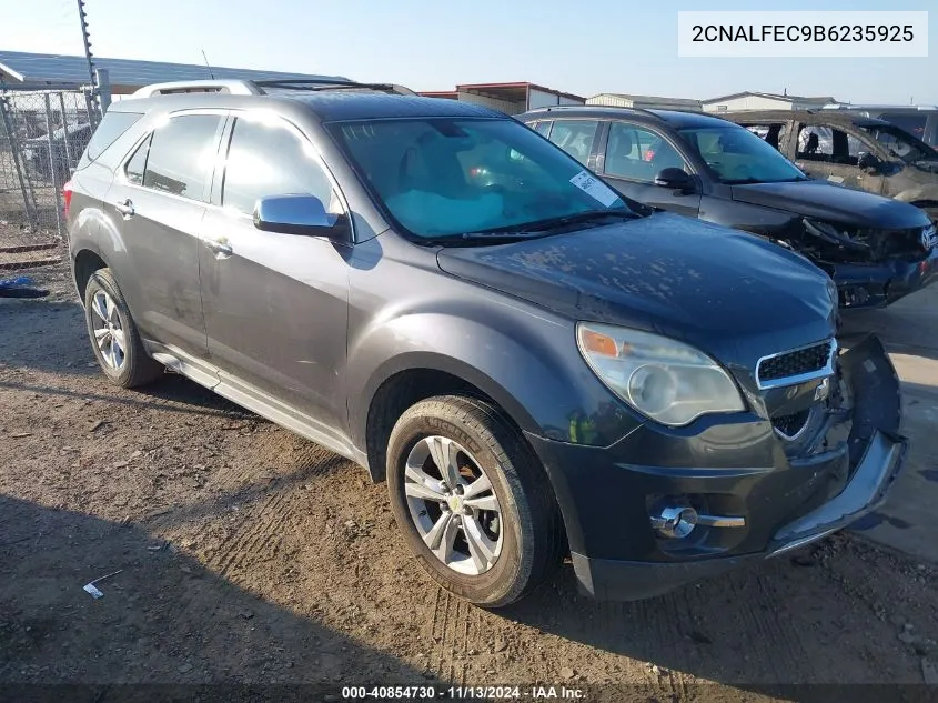 2011 Chevrolet Equinox Ltz VIN: 2CNALFEC9B6235925 Lot: 40854730