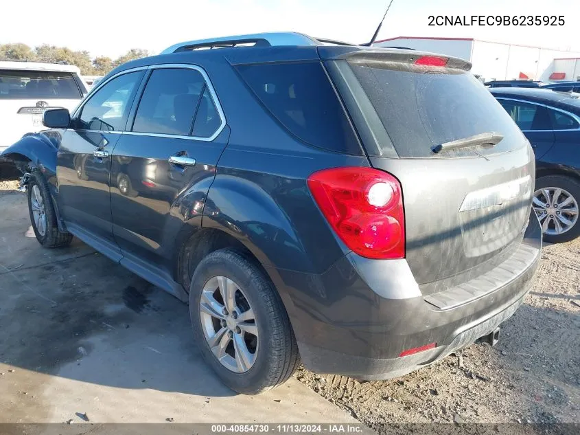 2011 Chevrolet Equinox Ltz VIN: 2CNALFEC9B6235925 Lot: 40854730