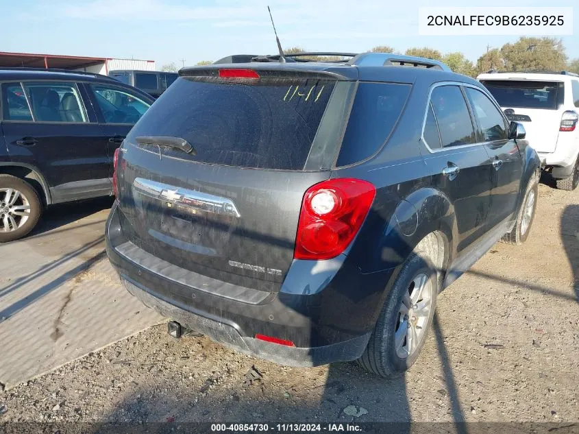 2011 Chevrolet Equinox Ltz VIN: 2CNALFEC9B6235925 Lot: 40854730