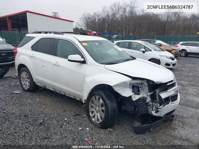 2011 Chevrolet Equinox 1Lt VIN: 2CNFLEE56B6324787 Lot: 40856238