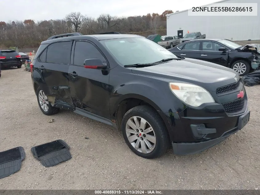 2011 Chevrolet Equinox 1Lt VIN: 2CNFLEE55B6286615 Lot: 40859315