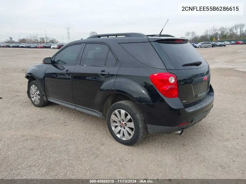 2011 Chevrolet Equinox 1Lt VIN: 2CNFLEE55B6286615 Lot: 40859315