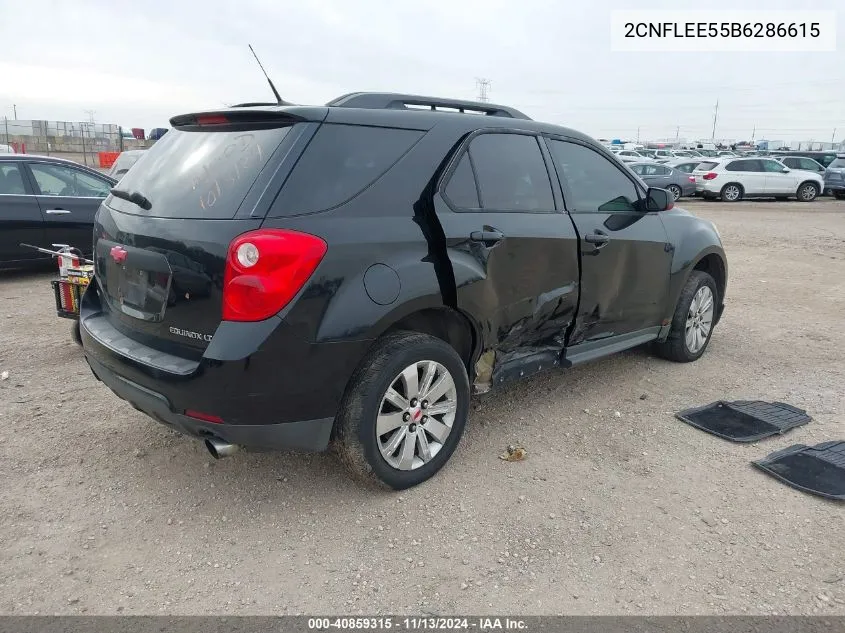 2011 Chevrolet Equinox 1Lt VIN: 2CNFLEE55B6286615 Lot: 40859315