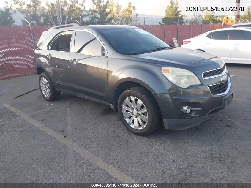 2011 Chevrolet Equinox 2Lt VIN: 2CNFLPE54B6272278 Lot: 40895130