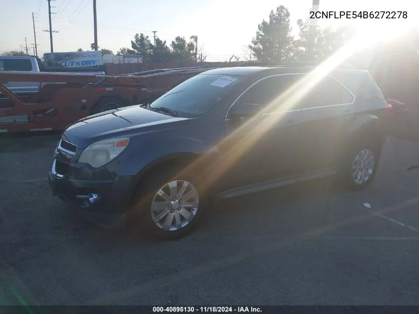 2011 Chevrolet Equinox 2Lt VIN: 2CNFLPE54B6272278 Lot: 40895130