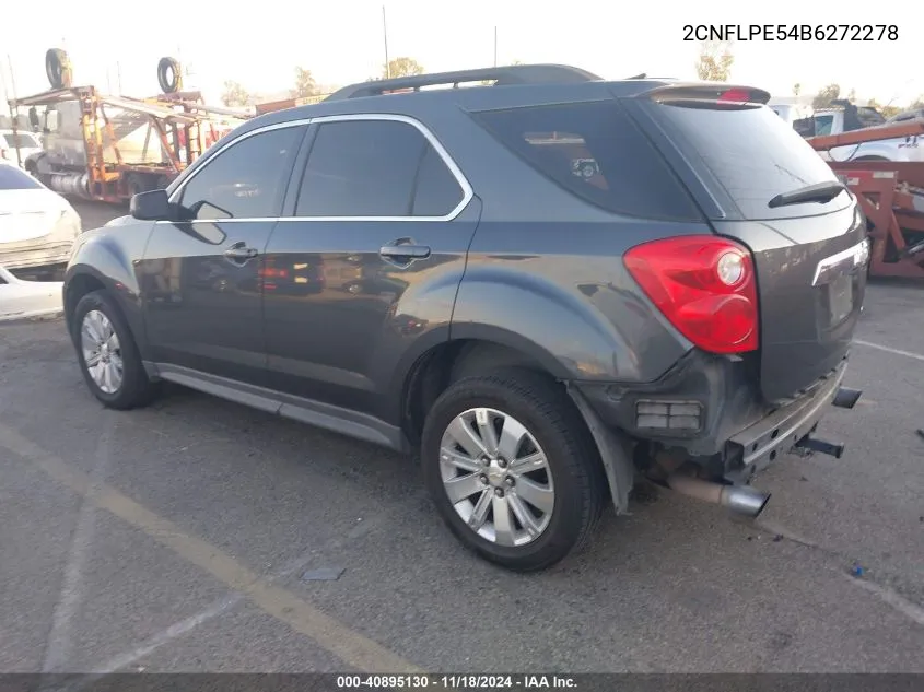 2011 Chevrolet Equinox 2Lt VIN: 2CNFLPE54B6272278 Lot: 40895130