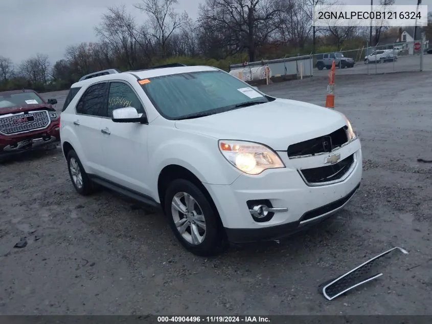 2GNALPEC0B1216324 2011 Chevrolet Equinox 2Lt