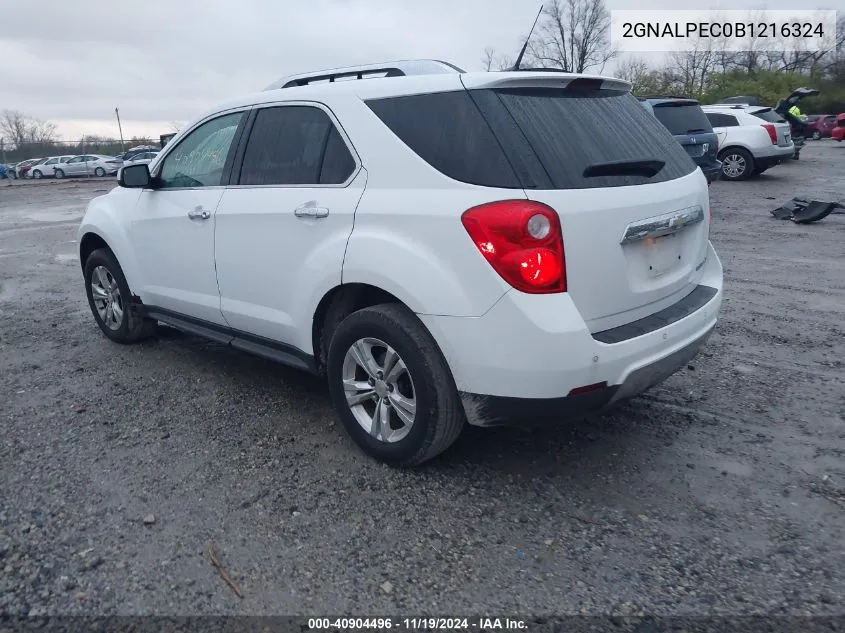 2GNALPEC0B1216324 2011 Chevrolet Equinox 2Lt