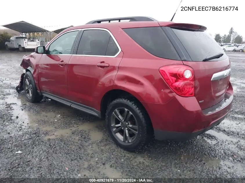 2011 Chevrolet Equinox 1Lt VIN: 2CNFLEEC7B6216774 Lot: 40921679