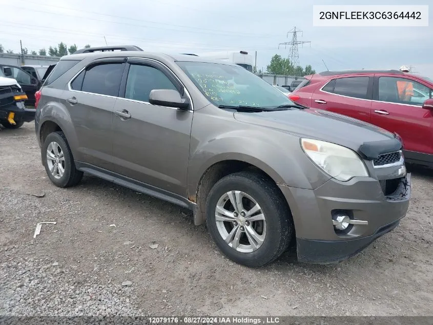 2012 Chevrolet Equinox Lt VIN: 2GNFLEEK3C6364442 Lot: 12079176