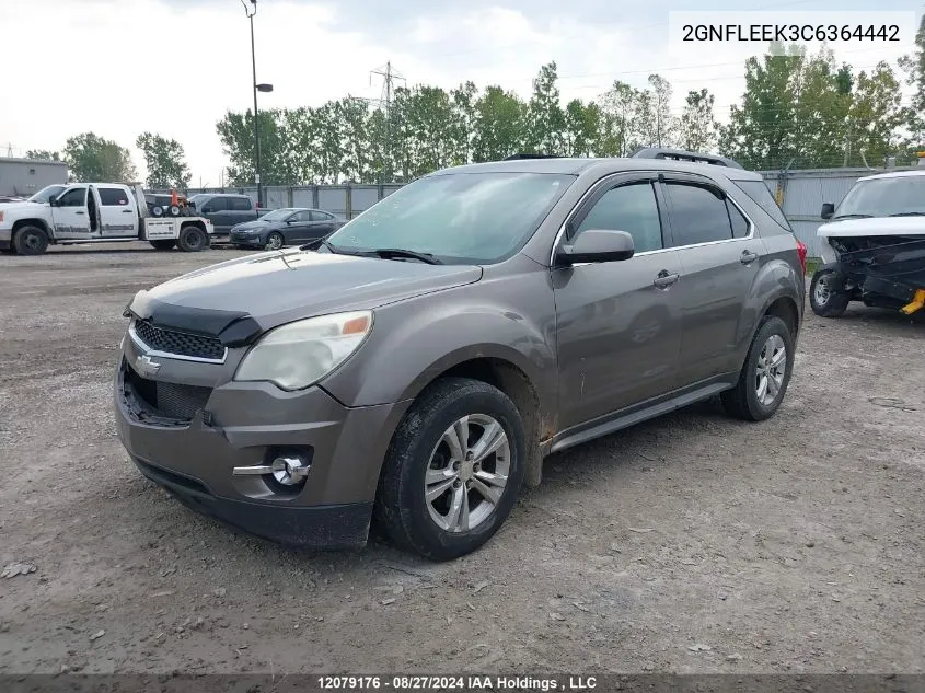 2012 Chevrolet Equinox Lt VIN: 2GNFLEEK3C6364442 Lot: 12079176