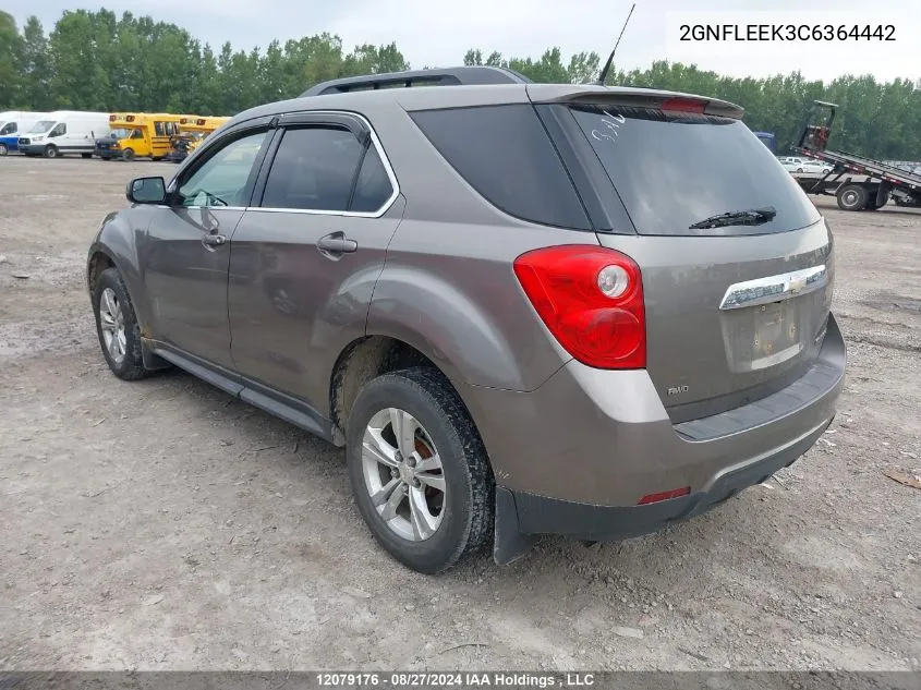 2012 Chevrolet Equinox Lt VIN: 2GNFLEEK3C6364442 Lot: 12079176