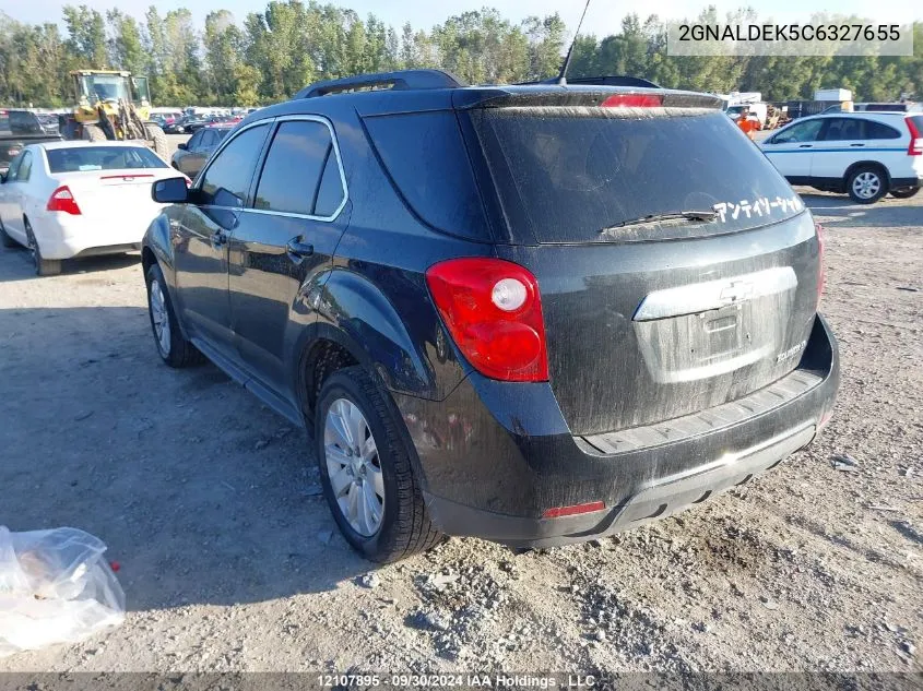 2012 Chevrolet Equinox VIN: 2GNALDEK5C6327655 Lot: 12107895