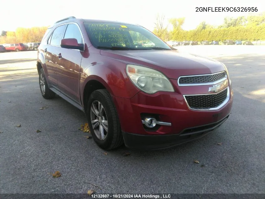 2012 Chevrolet Equinox VIN: 2GNFLEEK9C6326956 Lot: 12132607