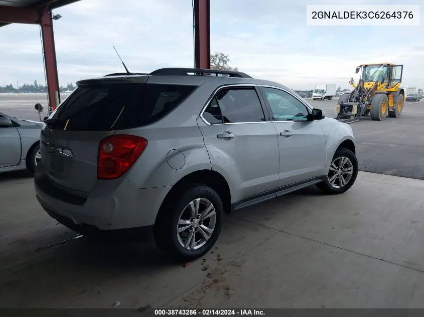 2012 Chevrolet Equinox 1Lt VIN: 2GNALDEK3C6264376 Lot: 38743286