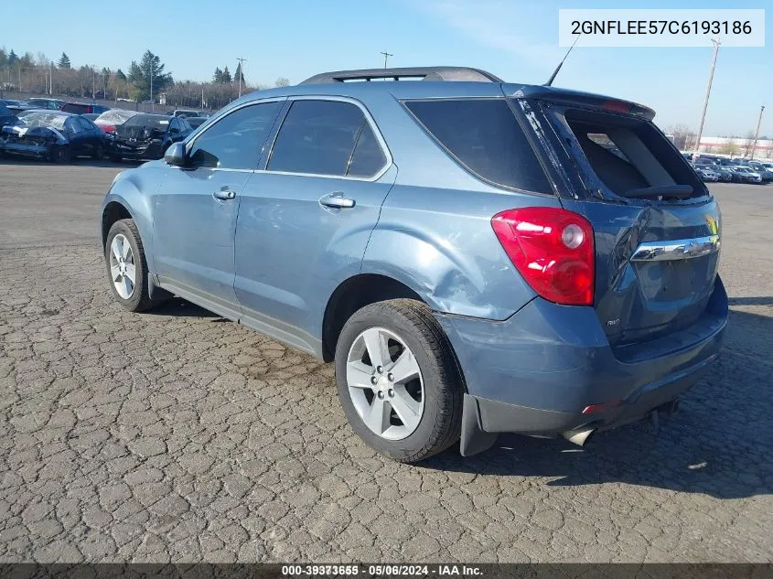 2012 Chevrolet Equinox 1Lt VIN: 2GNFLEE57C6193186 Lot: 39373655