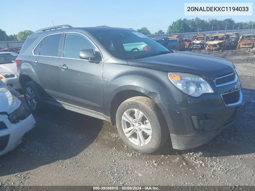 2GNALDEKXC1194033 2012 Chevrolet Equinox 1Lt