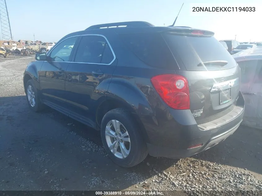 2GNALDEKXC1194033 2012 Chevrolet Equinox 1Lt