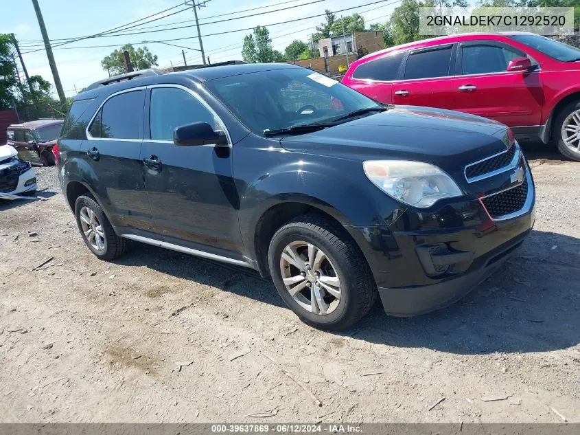 2012 Chevrolet Equinox 1Lt VIN: 2GNALDEK7C1292520 Lot: 39637869