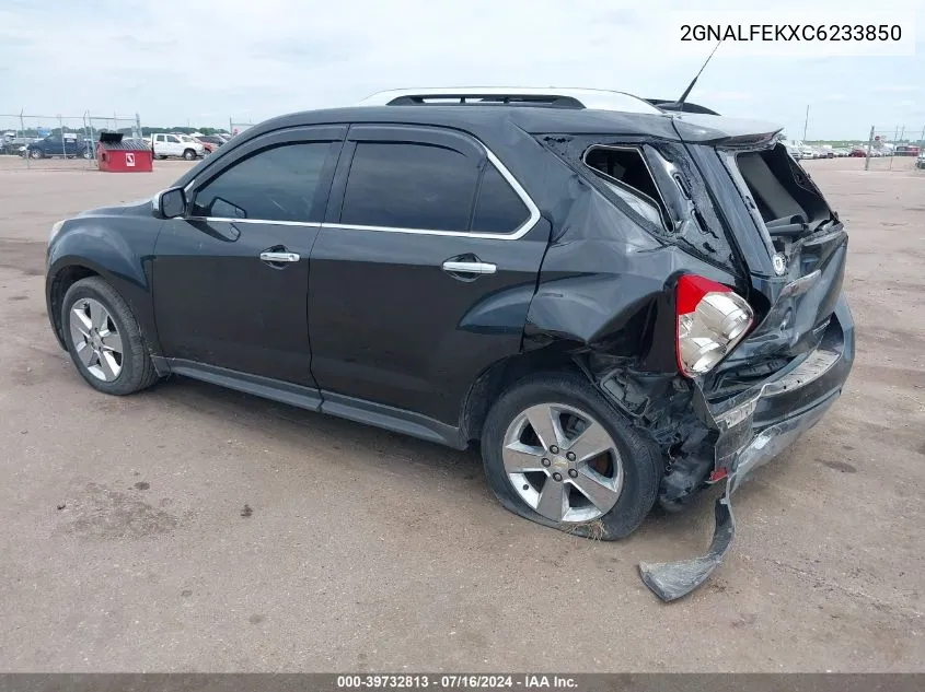 2012 Chevrolet Equinox Ltz VIN: 2GNALFEKXC6233850 Lot: 39732813