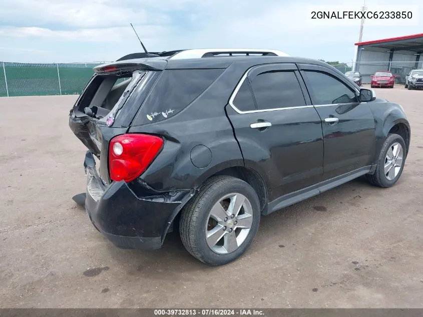 2012 Chevrolet Equinox Ltz VIN: 2GNALFEKXC6233850 Lot: 39732813