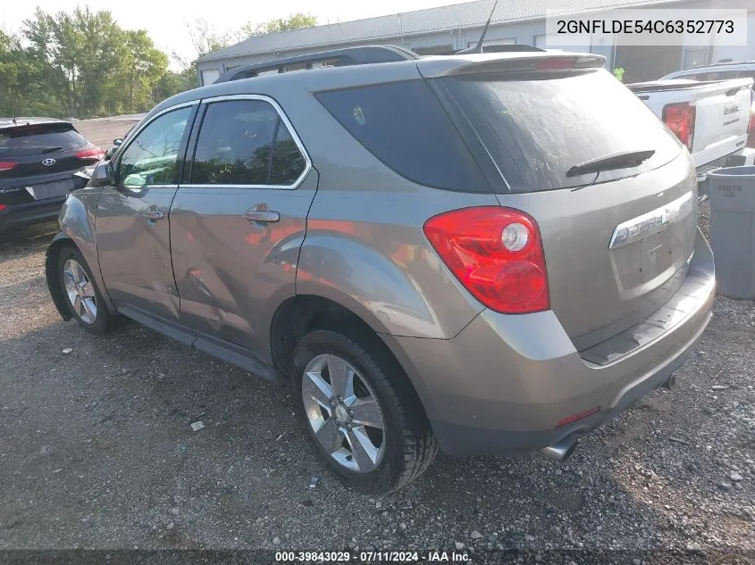 2012 Chevrolet Equinox 1Lt VIN: 2GNFLDE54C6352773 Lot: 39843029