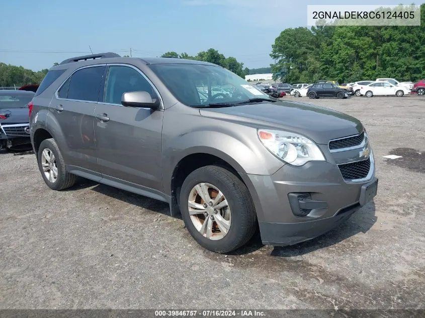 2012 Chevrolet Equinox 1Lt VIN: 2GNALDEK8C6124405 Lot: 39846757