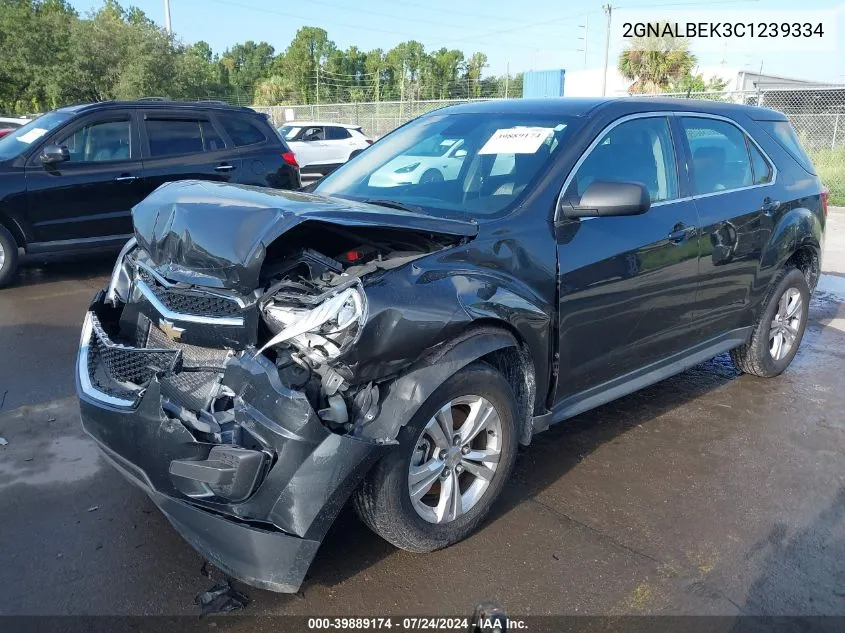 2012 Chevrolet Equinox Ls VIN: 2GNALBEK3C1239334 Lot: 39889174