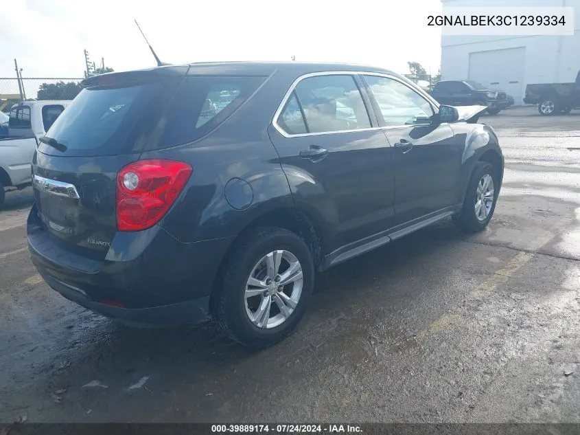 2GNALBEK3C1239334 2012 Chevrolet Equinox Ls