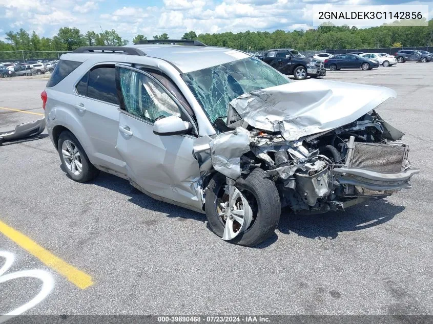 2012 Chevrolet Equinox 1Lt VIN: 2GNALDEK3C1142856 Lot: 39890468