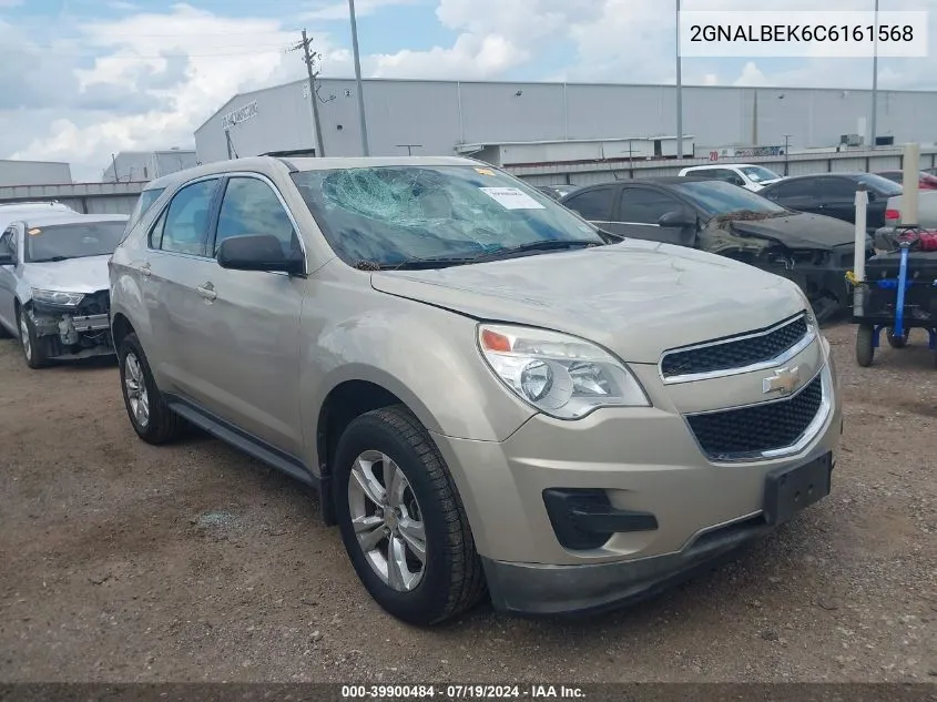 2012 Chevrolet Equinox Ls VIN: 2GNALBEK6C6161568 Lot: 39900484