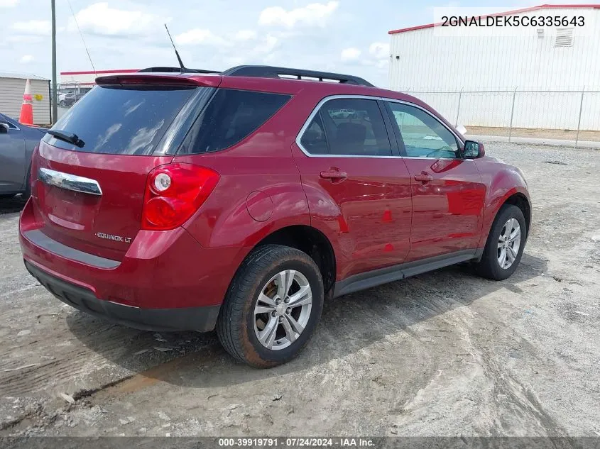 2GNALDEK5C6335643 2012 Chevrolet Equinox 1Lt