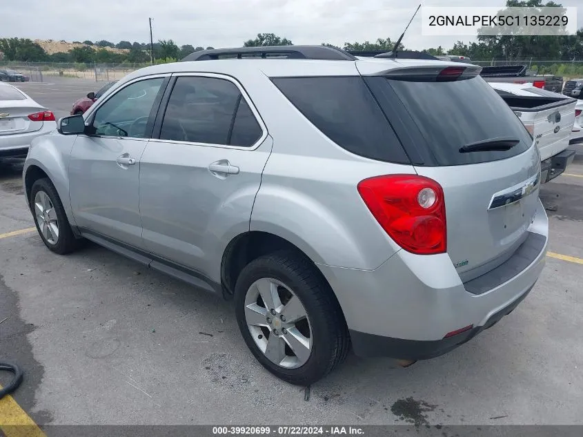 2012 Chevrolet Equinox 2Lt VIN: 2GNALPEK5C1135229 Lot: 39920699