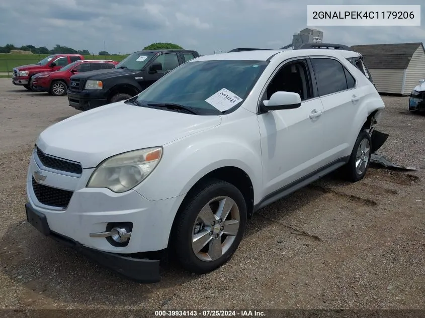 2012 Chevrolet Equinox 2Lt VIN: 2GNALPEK4C1179206 Lot: 39934143