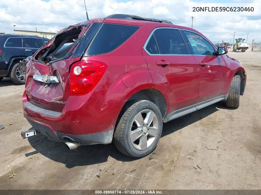 2012 Chevrolet Equinox 1Lt VIN: 2GNFLDE59C6230460 Lot: 39958774