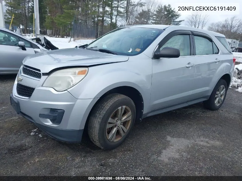 2012 Chevrolet Equinox Ls VIN: 2GNFLCEKXC6191409 Lot: 39971630