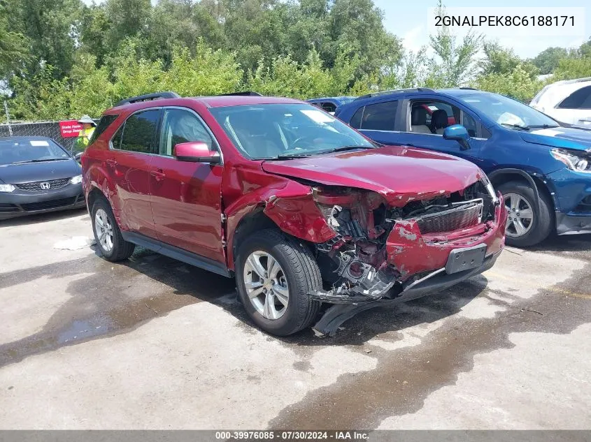 2012 Chevrolet Equinox 2Lt VIN: 2GNALPEK8C6188171 Lot: 39976085