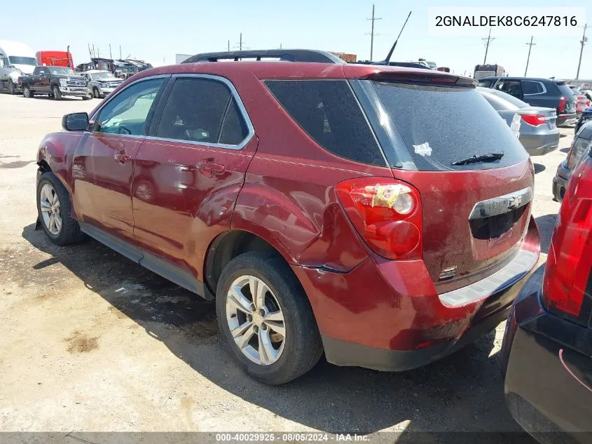 2GNALDEK8C6247816 2012 Chevrolet Equinox 1Lt